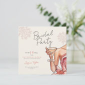 Dress bridal shower party cheers invitation 招待状 (スタンド正面)