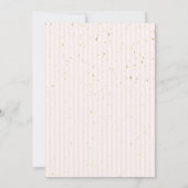 Dress Confetti,Pink Bow Striped  招待状 (裏面)