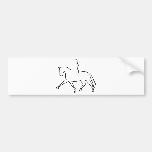 dressage バンパーステッカー (正面)
