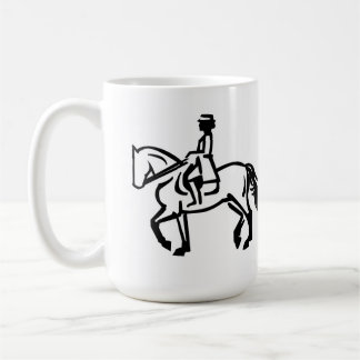 Dressage horse trotting コーヒーマグカップ