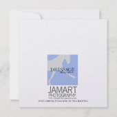 DRESSAGE IN THE DAISIES 5.25 x 5.25 card 招待状 (裏面)