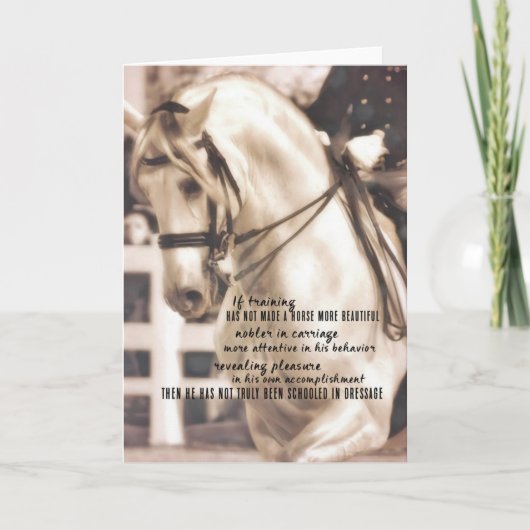 DRESSAGE PERFECTION Greeting Card サンキューカード (正面)