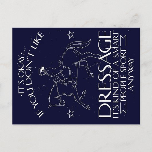 Dressage Rider Horse | Lover gift シーズンポストカード (正面)