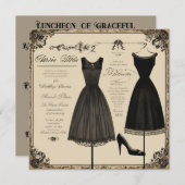 Dressed to Impress: LBDカード 招待状 (正面/裏面)