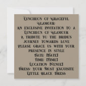 Dressed to Impress: LBDカード 招待状 (裏面)