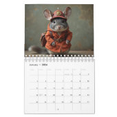 Dressed Up Animal Calendar 2026 カレンダー (1月 2026)