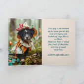 DRESSED UP PUP BIRTHDAY CARD サンキューカード (内部)