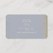 Dressmaker Bridal Gowns Grad Gowns Business Card 名刺 (裏面)