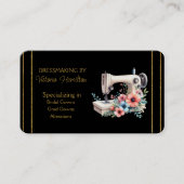 Dressmaker Bridal Gowns Grad Gowns Business Card 名刺 (正面)