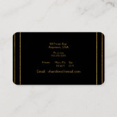 Dressmaker Bridal Gowns Grad Gowns Business Card 名刺 (裏面)