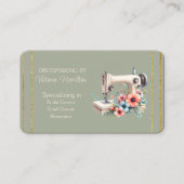 Dressmaker Bridal Gowns Grad Gowns Business Card 名刺 (正面)