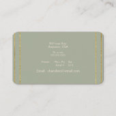 Dressmaker Bridal Gowns Grad Gowns Business Card 名刺 (裏面)