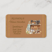 Dressmaker Bridal Gowns Grad Gowns Business Card 名刺 (正面)