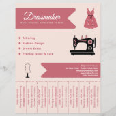Dressmaker Tear Off Strips Flyer チラシ (正面)