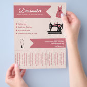 Dressmaker Tear Off Strips Flyer チラシ (手)
