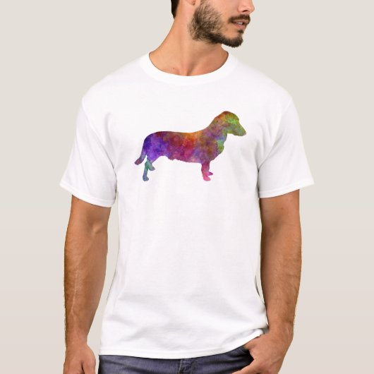 Drever in watercolor 2 tシャツ (正面)