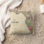 drew'sフロリダ州の新しい地図 クッション (ブランケット)