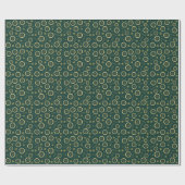 Dried Citrus & Gold Pattern Wrapping Paper ラッピングペーパー (フラット)