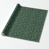 Dried Citrus & Gold Pattern Wrapping Paper ラッピングペーパー (アンロールド)