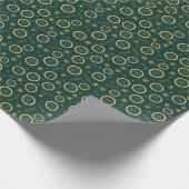 Dried Citrus & Gold Pattern Wrapping Paper ラッピングペーパー (角)