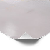 Dried Eucalyptus Leaves Gold Circle Minimal Art ポスター (コーナー)