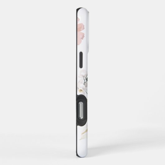 Dried Flower Seamless Pattern iPhoneケース (右側面)