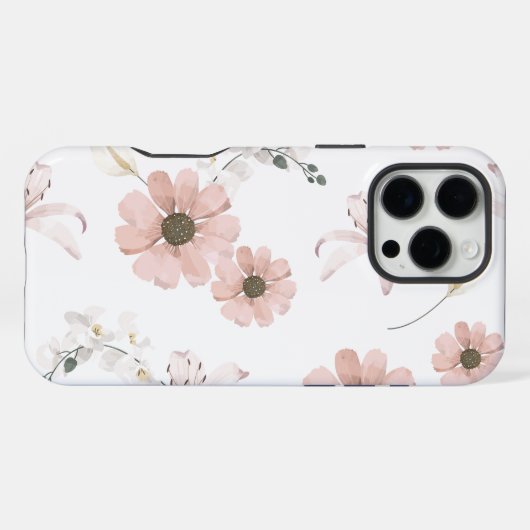 Dried Flower Seamless Pattern iPhoneケース (裏面横)