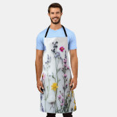 DRIED FLOWERS AESTHETIC FLORAL WILDFLOWER エプロン (着用した状態)