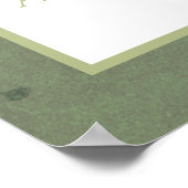 Dried palm pampas grass sage green welcome wedding ポスター (角)