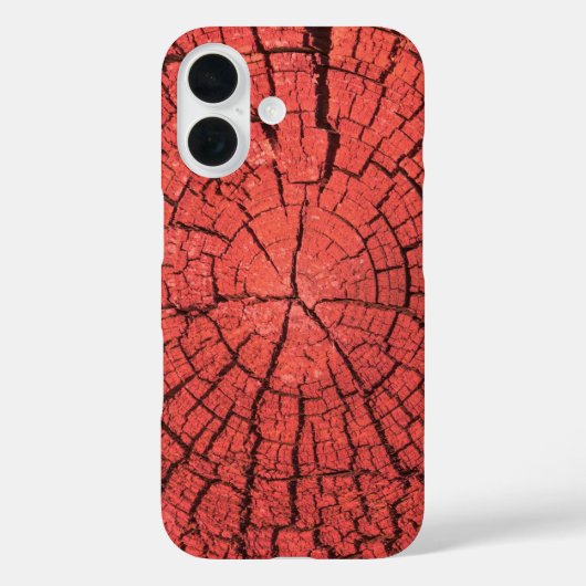 Dried Tree Log Cutaway Pinkish Red Wood Photo Case-Mate iPhoneケース (裏面)