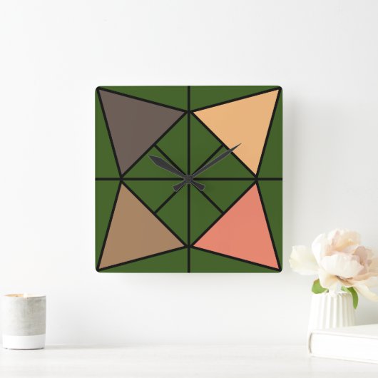 Driehoek, triangel  スクエア壁時計 (ホーム)