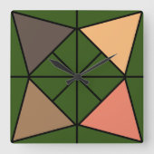 Driehoek, triangel スクエア壁時計 (正面)