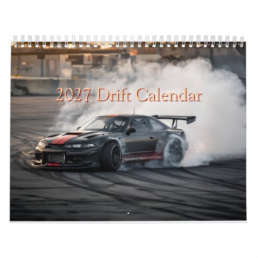 Drift Car Calendar カレンダー (カバー)