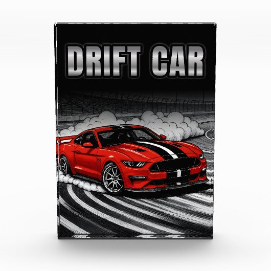 Drift Car Red Muscle フォトブロック (正面)