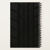 Drift Car Red Notebook Cover ノートブック (裏面)