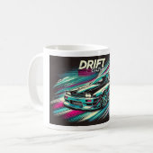 Drift Culture Drifting Design Sweatshirt コーヒーマグカップ (正面左)