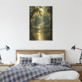 Drifting Morning | Cypress Marsh | Canvas Art キャンバスプリント (インサイチュ (寝室))