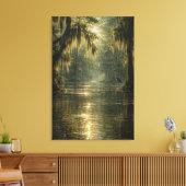 Drifting Morning | Cypress Marsh | Canvas Art キャンバスプリント (インサイチュ (リビング))
