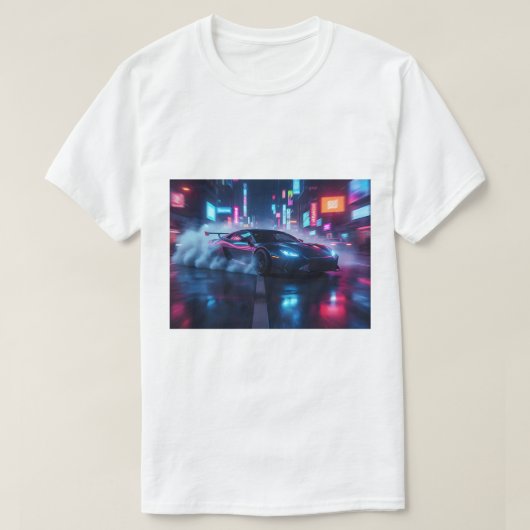 Drifting warriors - roars when night goes silents tシャツ (デザイン正面)