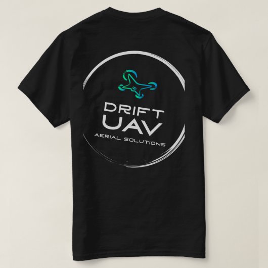DriftUAVメンズTシャツ – スタイル2 Tシャツ (デザイン裏面)