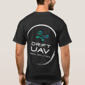 DriftUAVメンズTシャツ – スタイル2 Tシャツ (裏面)