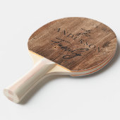 Driftwood Boards Hand Written Family Name 卓球ラケット (正面アングル)
