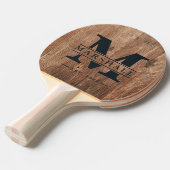 Driftwood Boards Monogram & Name Overlay 卓球ラケット (正面アングル)