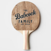 Driftwood Boards Retro Family Name & Year 卓球ラケット (裏面)