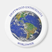 DRIFTWOOD ENTHUSIASTS WORLDWIDE MAGNET マグネット (正面)