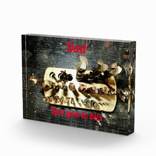 Drill Bits Love You to Bitsパパ フォトブロック (右)