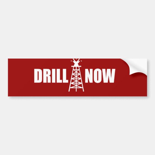DRILL NOWバンパーステッカー バンパーステッカー (正面)