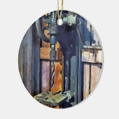 Drill Press in Shop セラミックオーナメント (左)