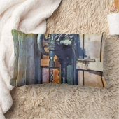 Drill Press in Shop ランバークッション (ブランケット)