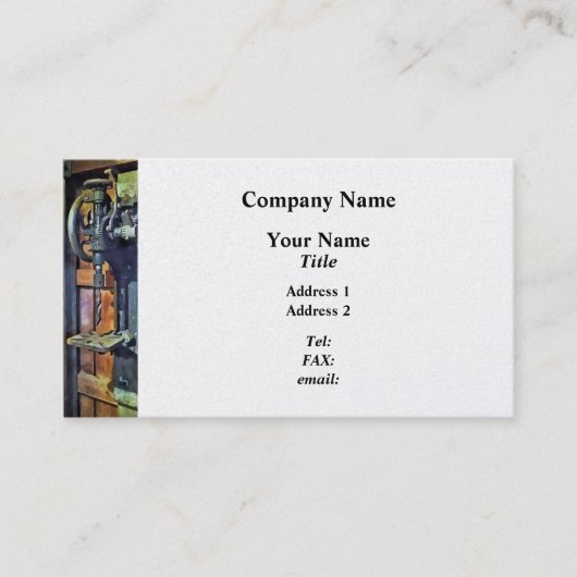 Drill Press in Shop 名刺 (正面)